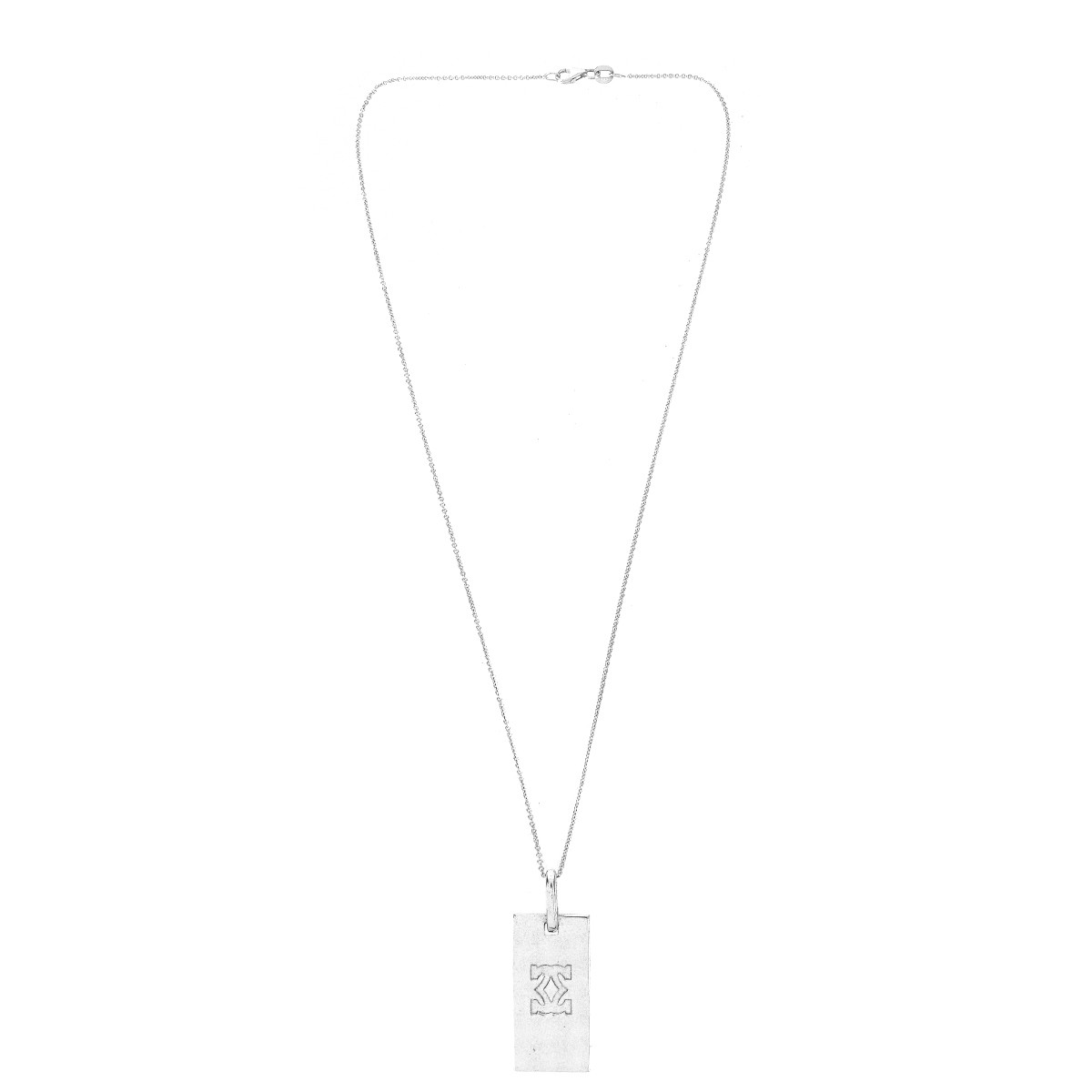 Cartier Diamond and 18K Pendant Necklace