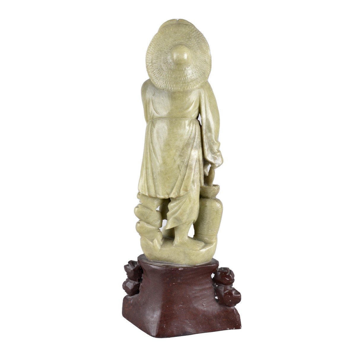 Large Chinese Fisherman Figurine