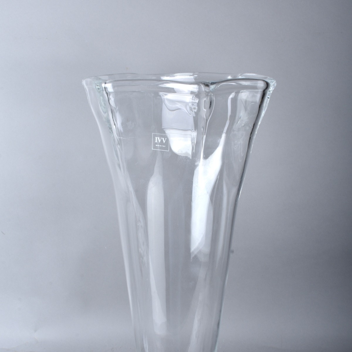 Two Large 20" Glass Vases