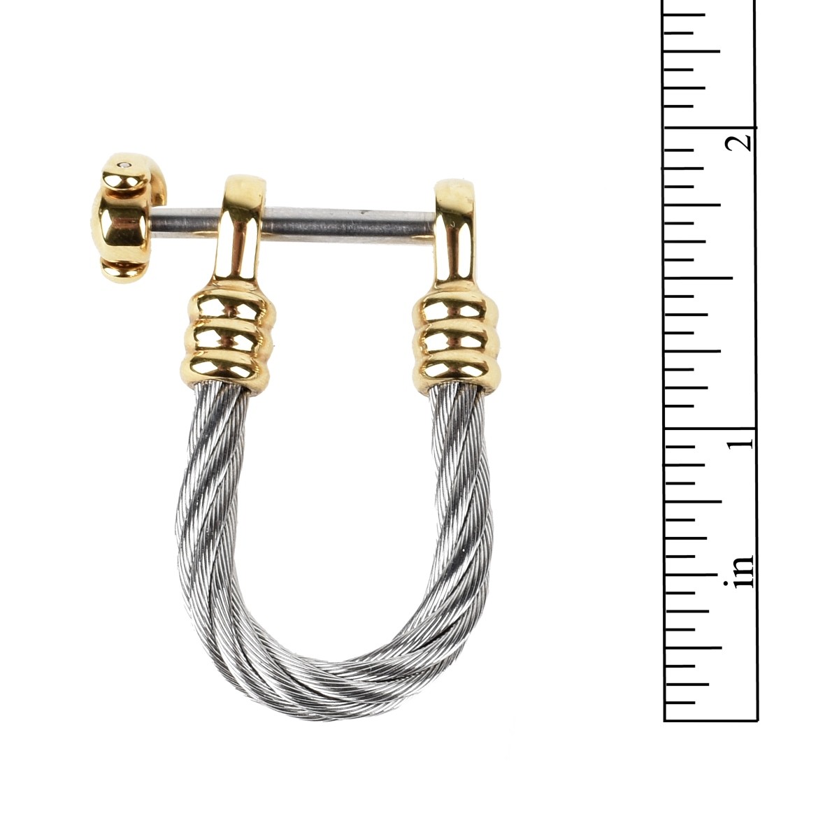 Philippe Charriol 18K and Steel Key Ring