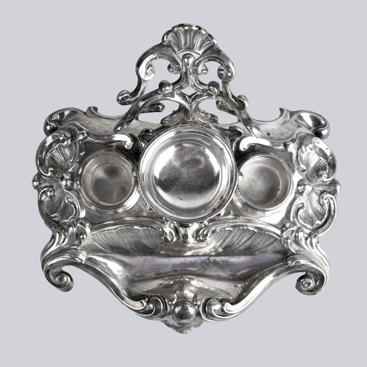 Antique Silver Ink Stand