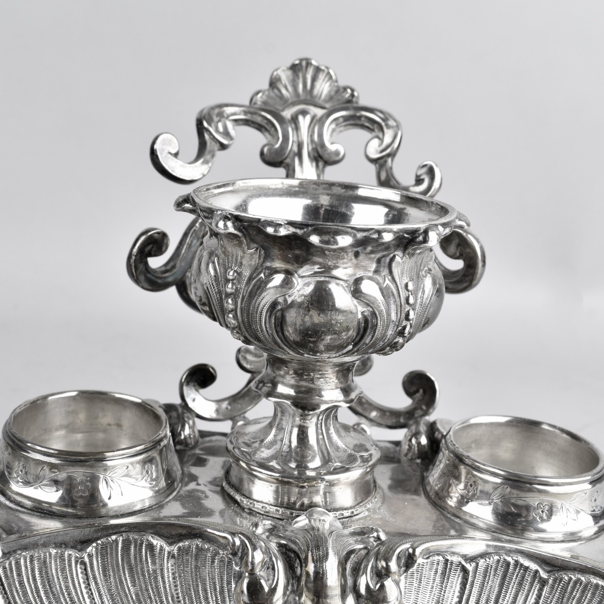 Antique Silver Ink Stand