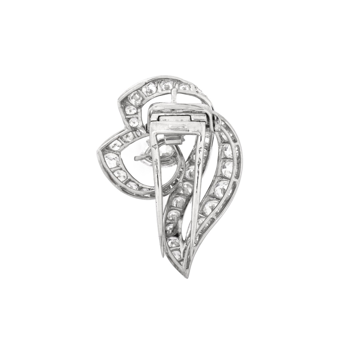 Cartier Paris Diamond and Platinum Brooch