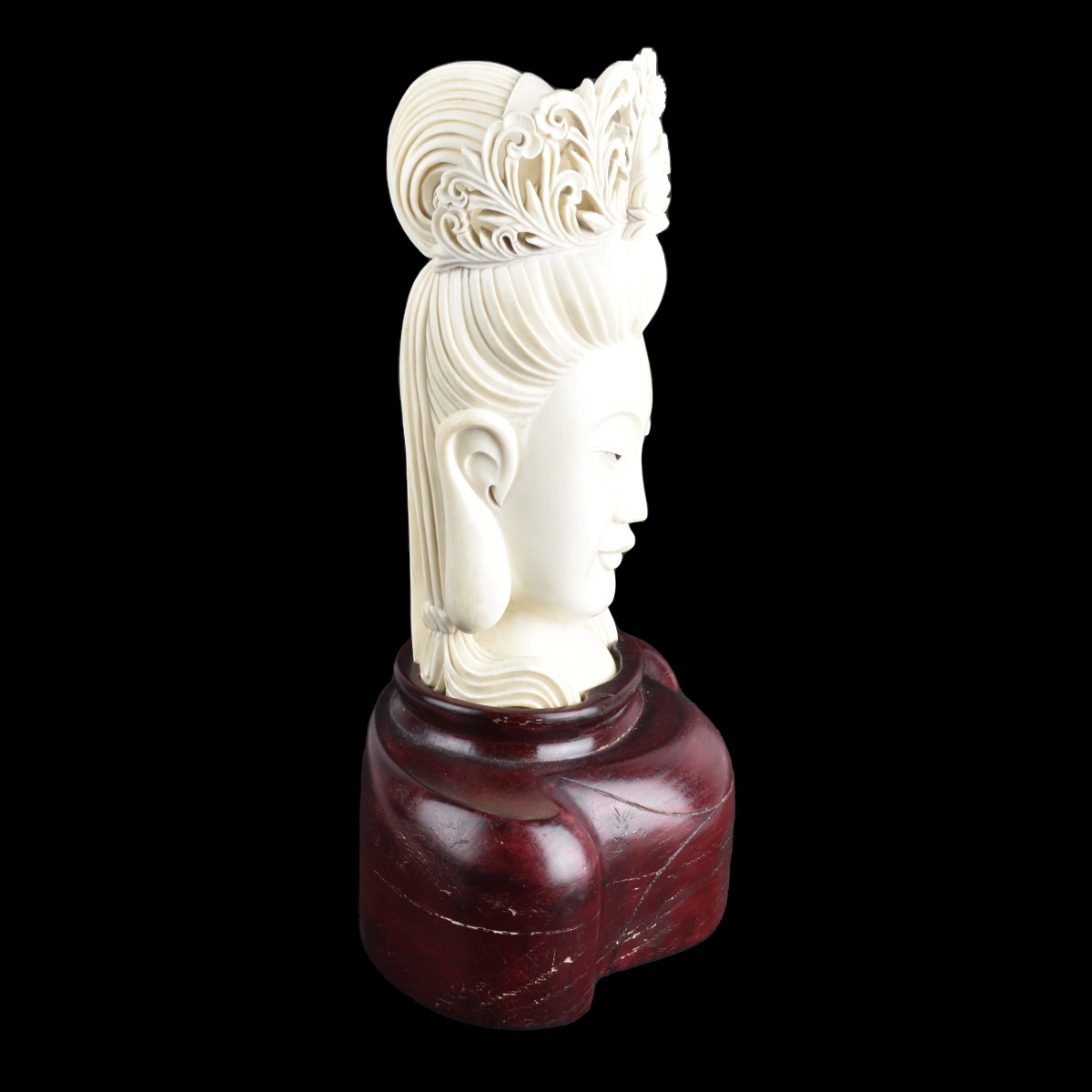 Chinese Buddha Head Figurine