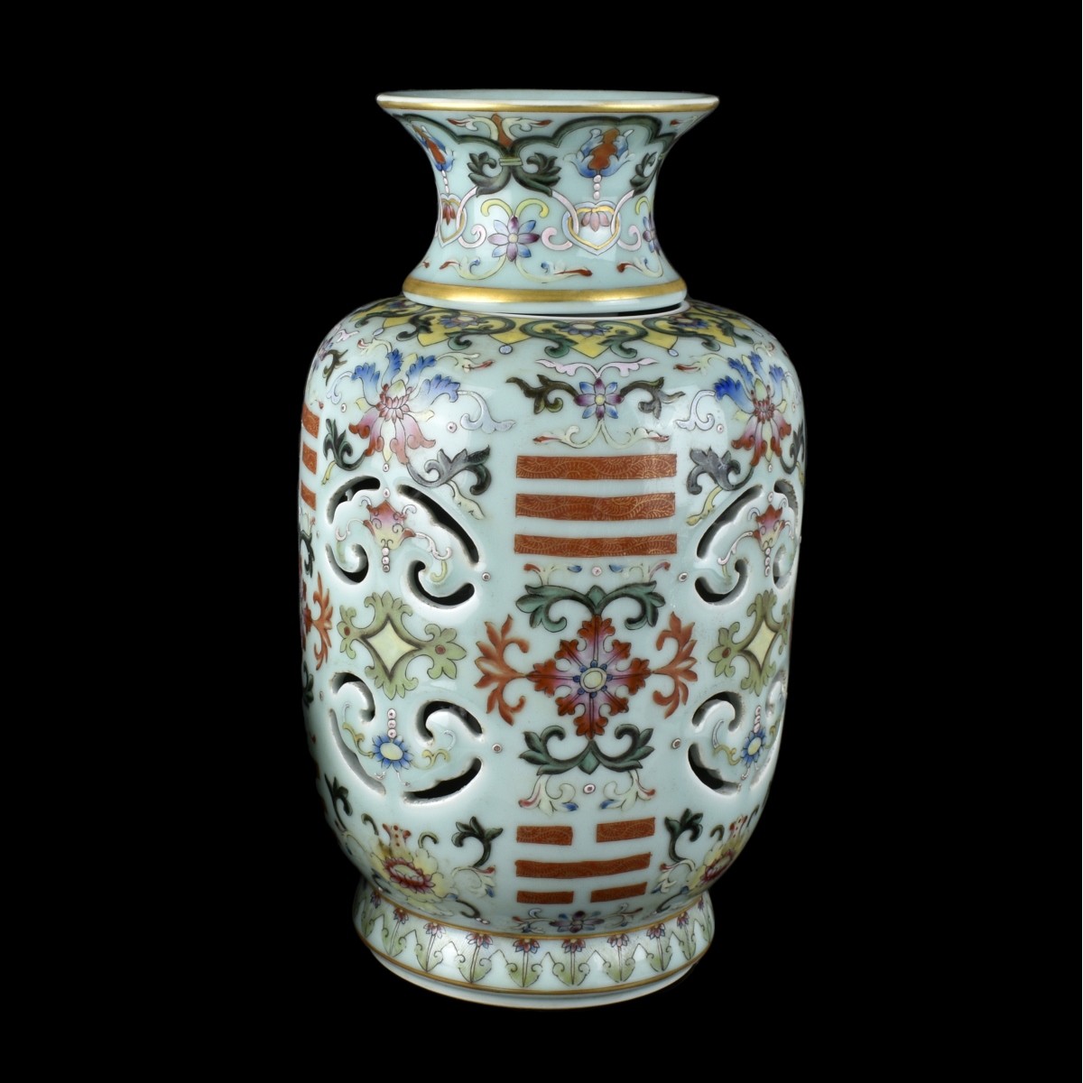 Chinese Turning Heart Vase