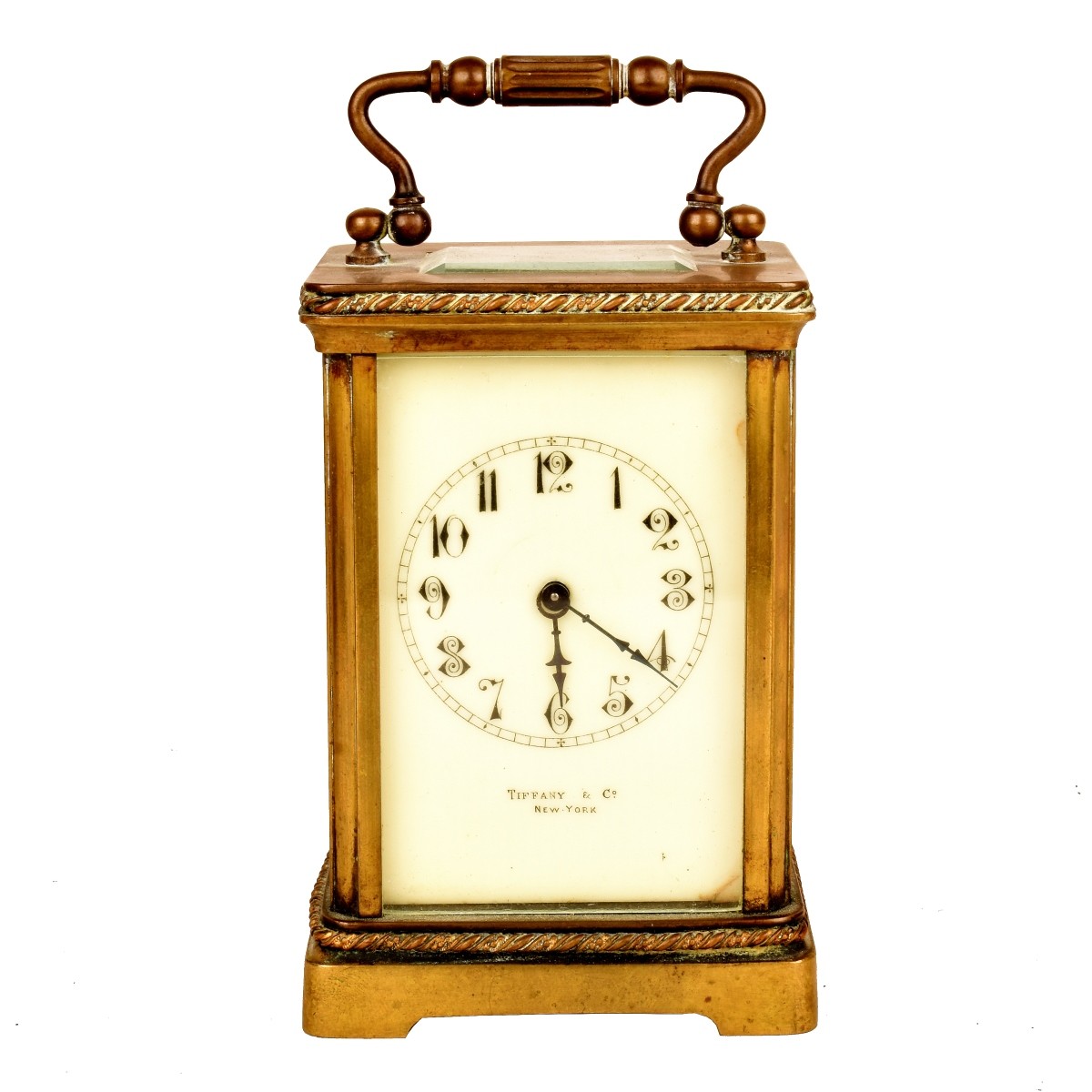 Tiffany & Co Brass Carriage Clock