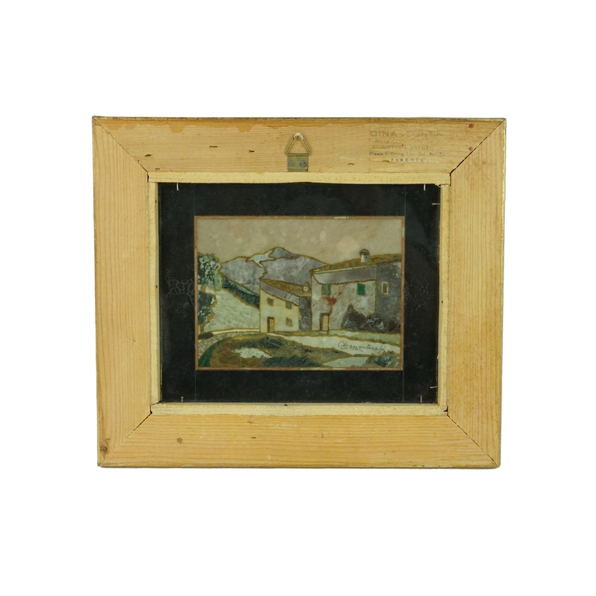 Pietra Dura Plaque Landscape