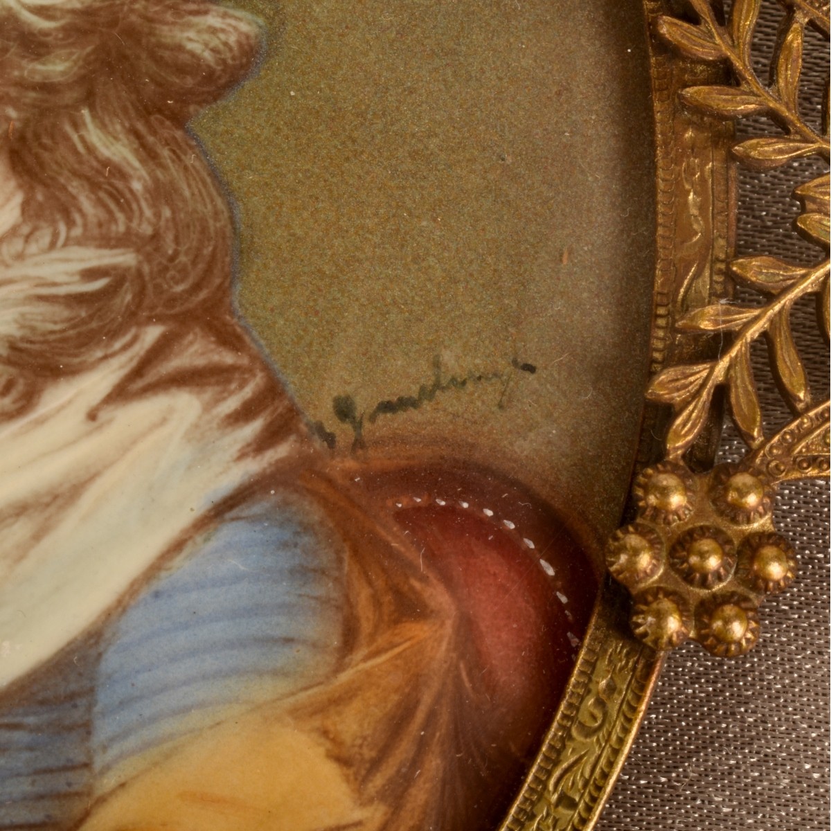 19th C. Miniature Portrait Sarah Siddons