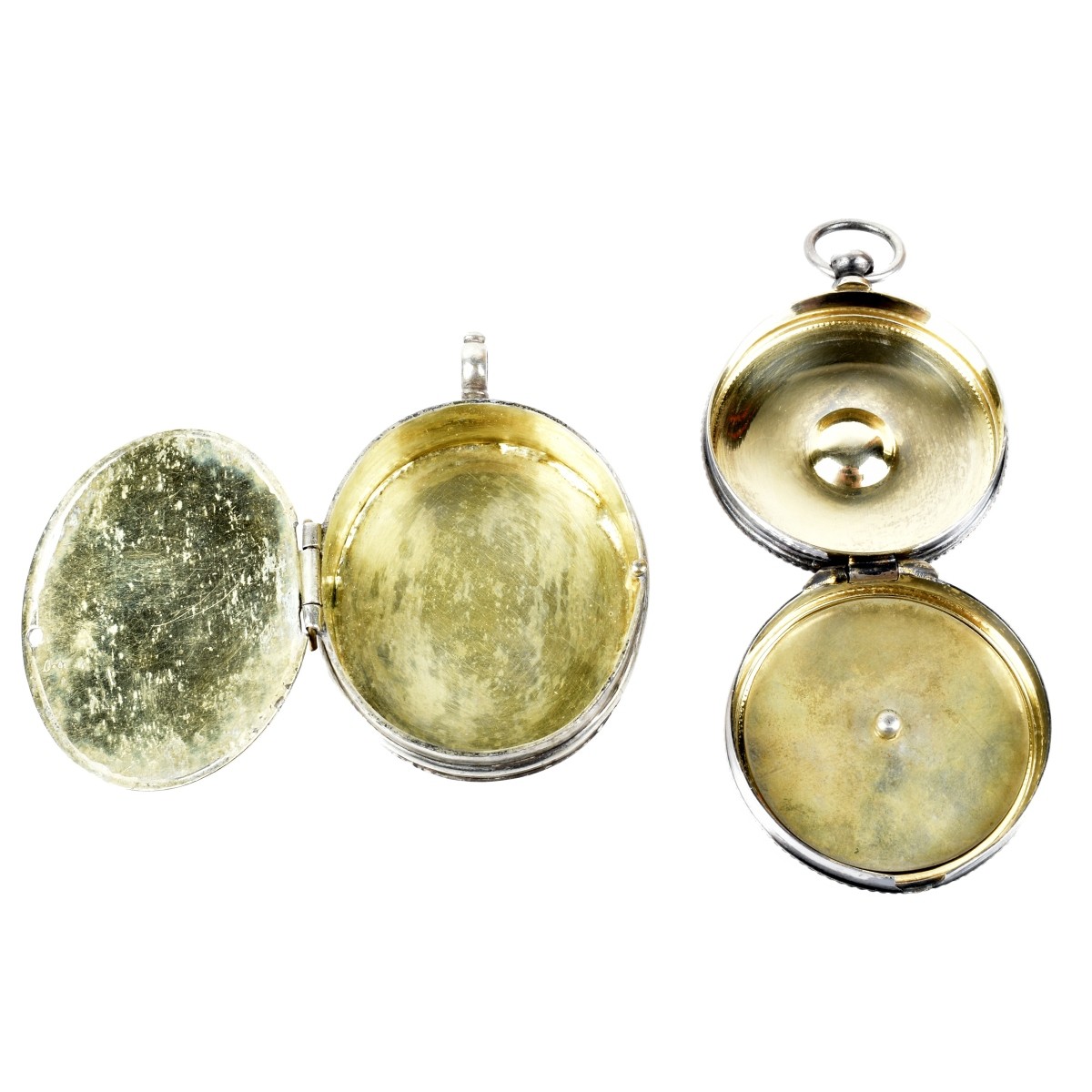 Two Spanish Colonial Silver Pyx