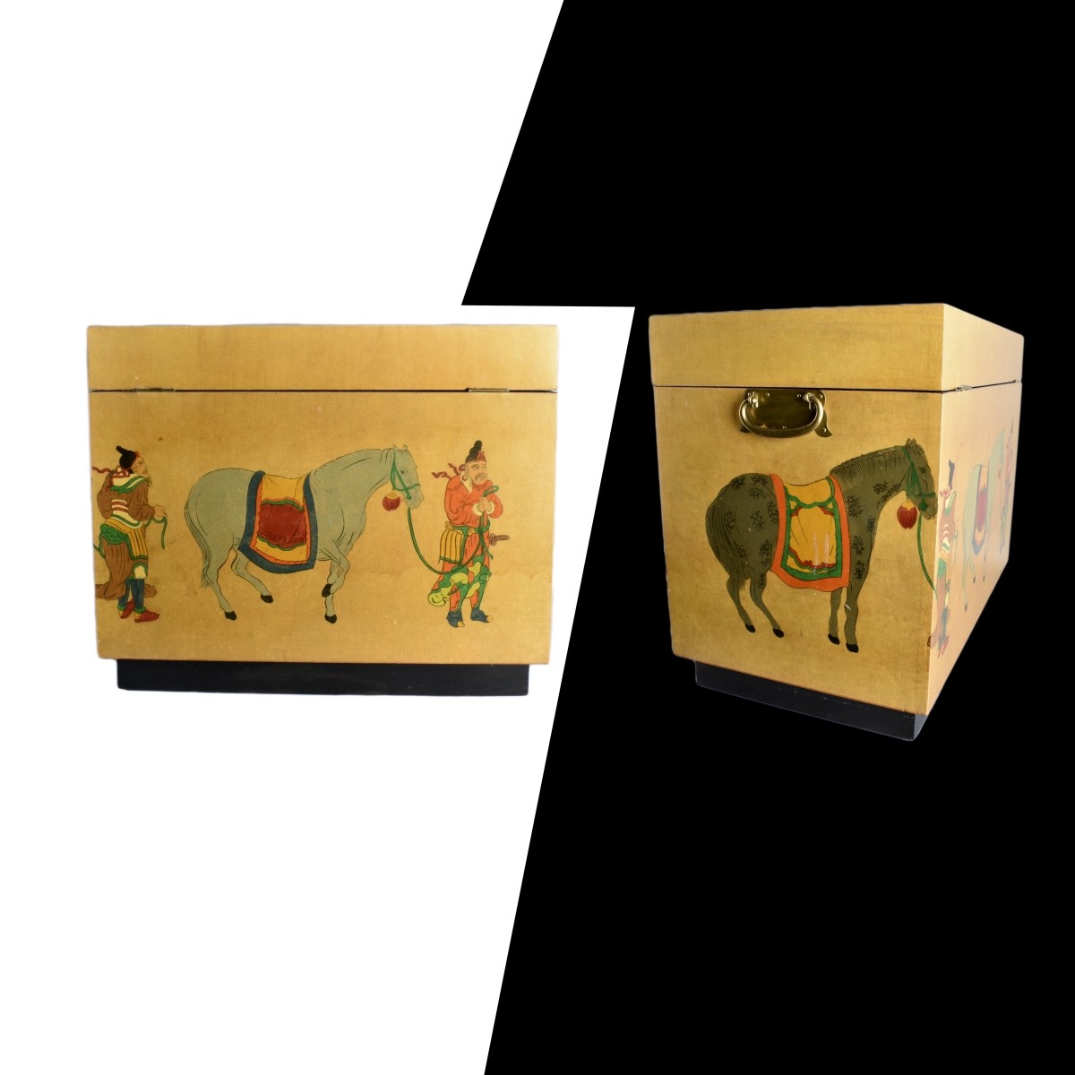 Chinese Lacquered Painted Chest