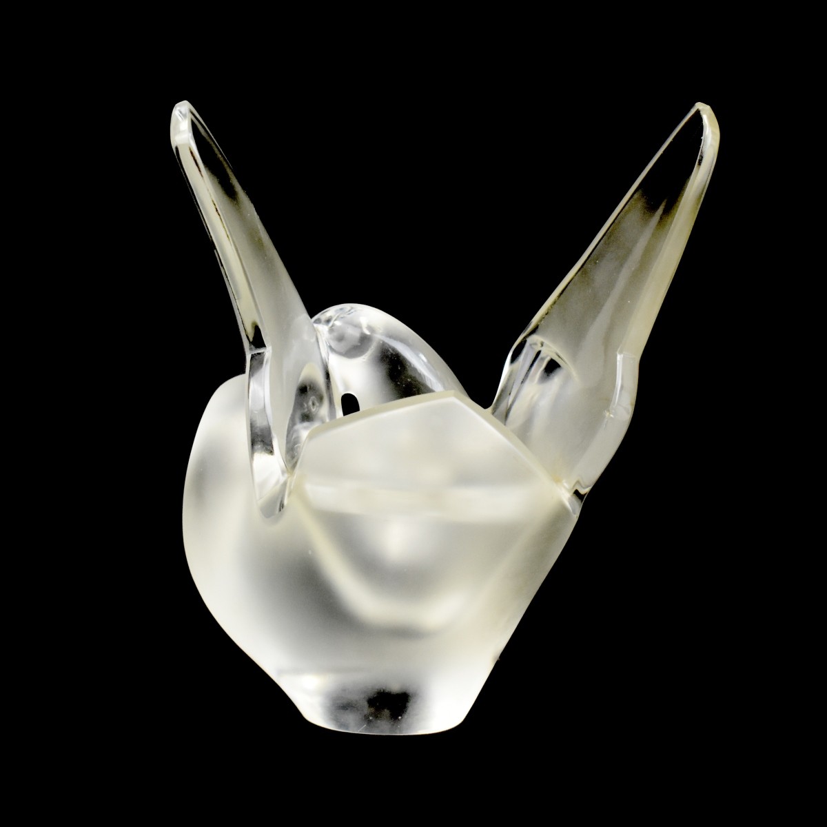 Lalique "Loving Dove" Flower Frog