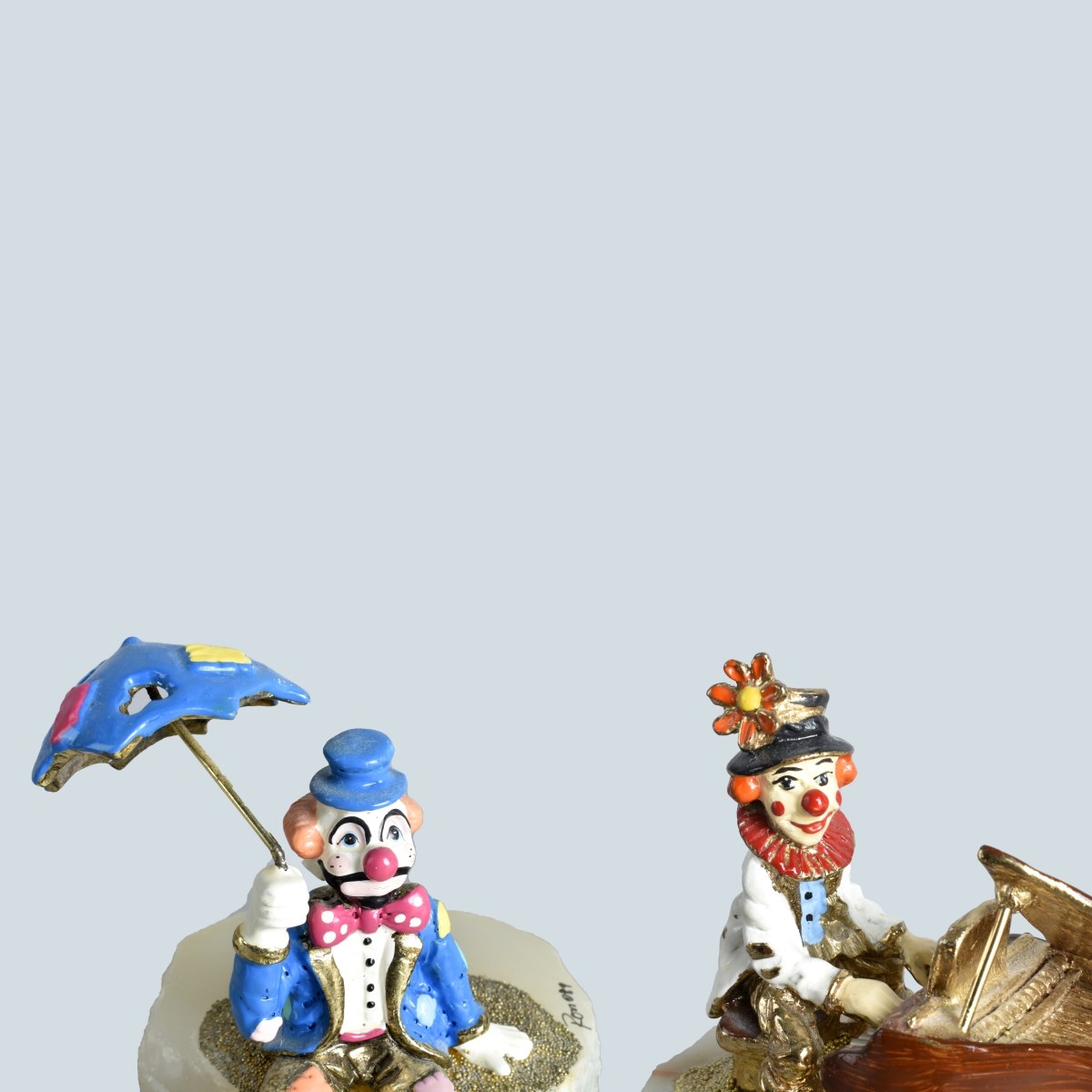 Ron Lee Enamel Clown Figures