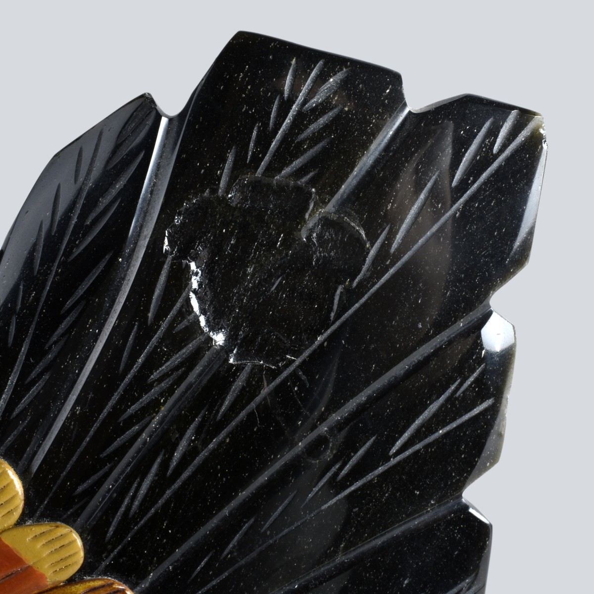 Carved Obsidian Sculpture