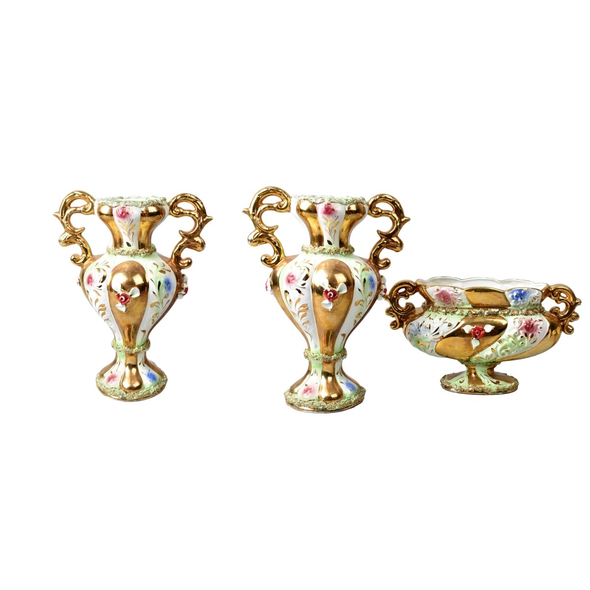 Three Piece Italian Garniture Set