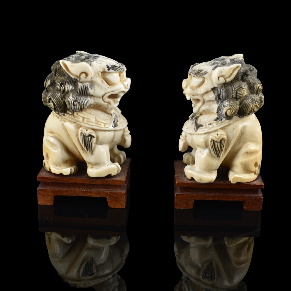 Pair of Chinese Miniature Figurines