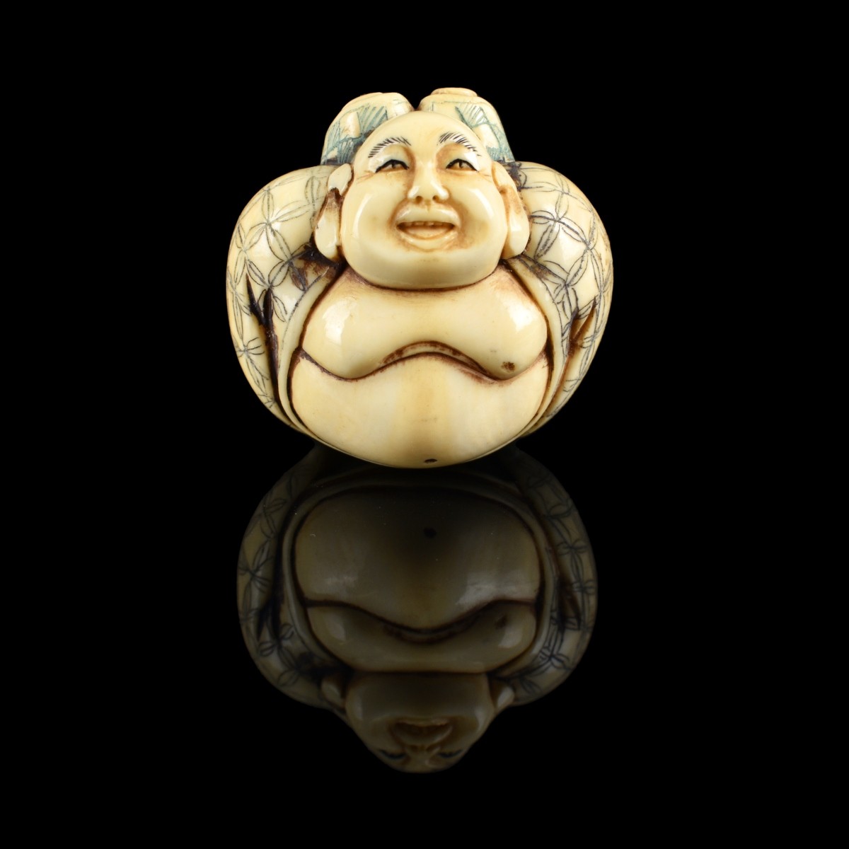 Five Antique Japanese Netsuke Figurines