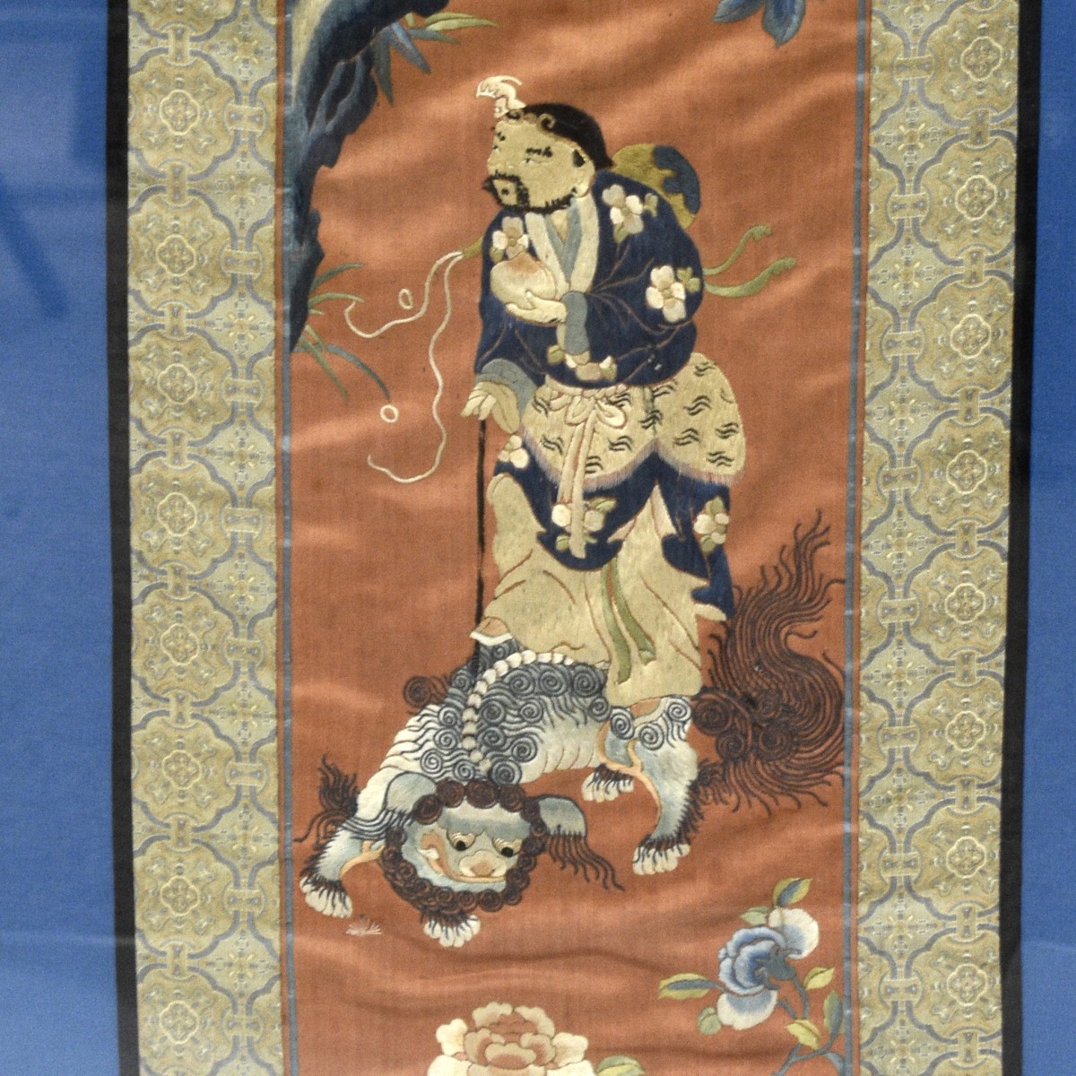 Antique Chinese Silk Embroidered Panel