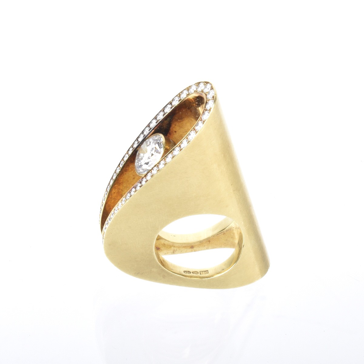 Diamond and 18K Ring