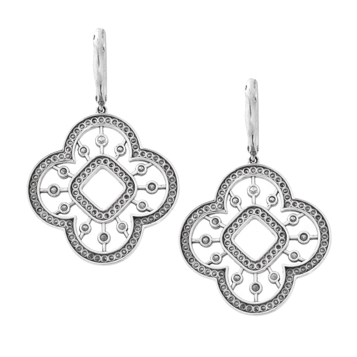 Diamond and 18K Earrings