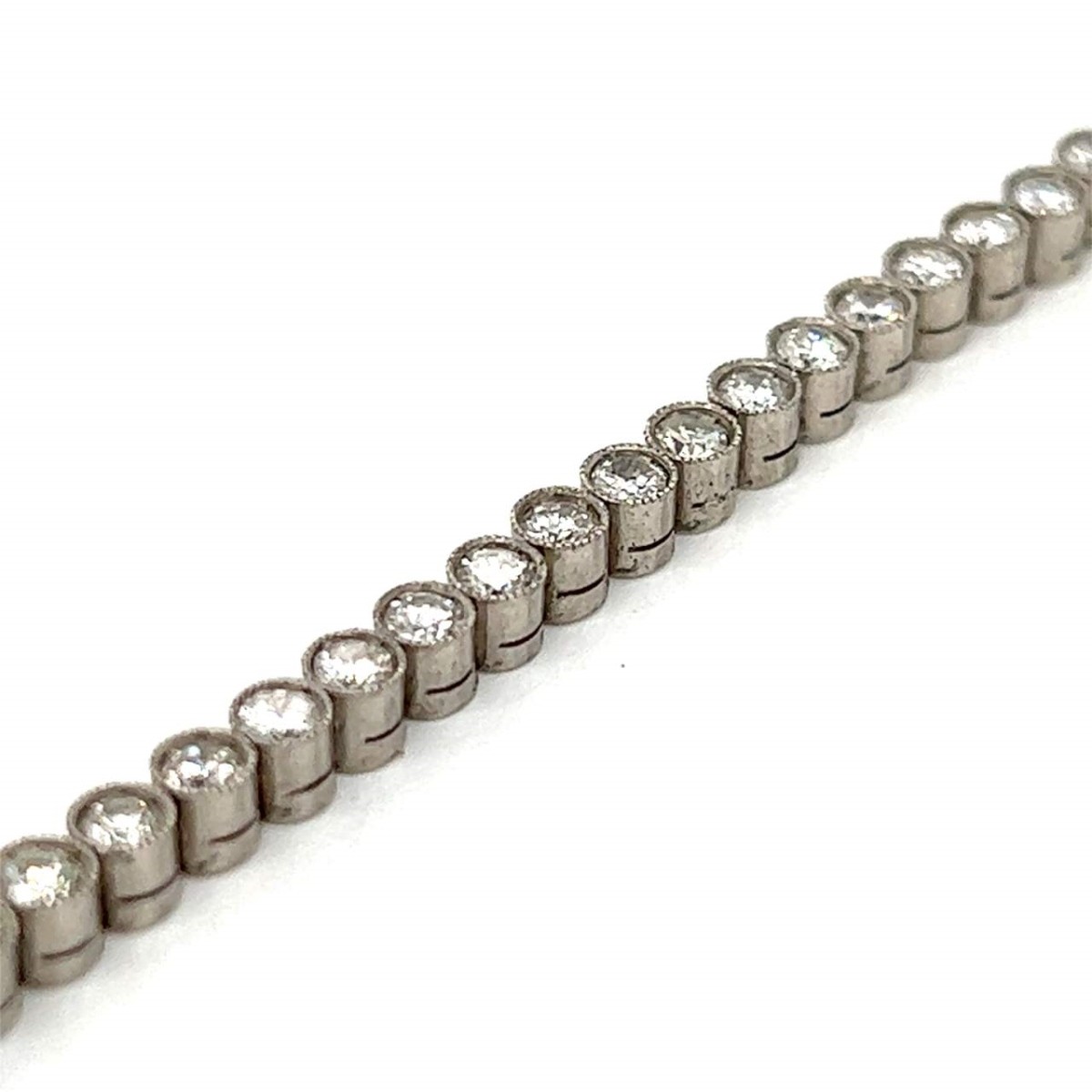 Diamond and Platinum Tennis Bracelet