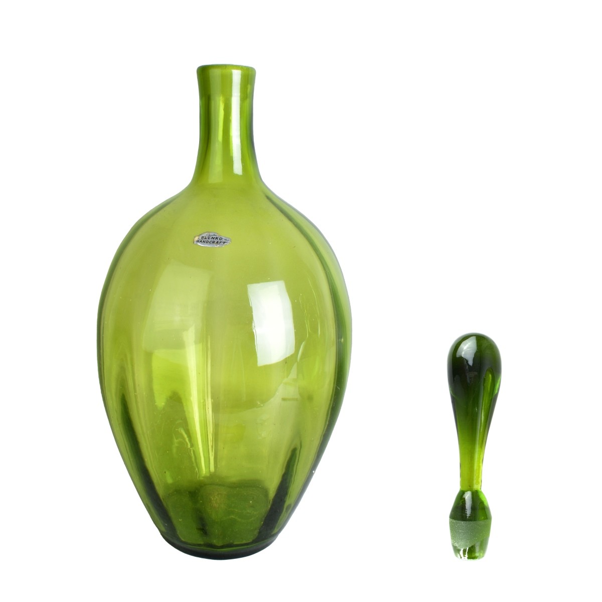 Blenko Glass Vessels with Stoppers