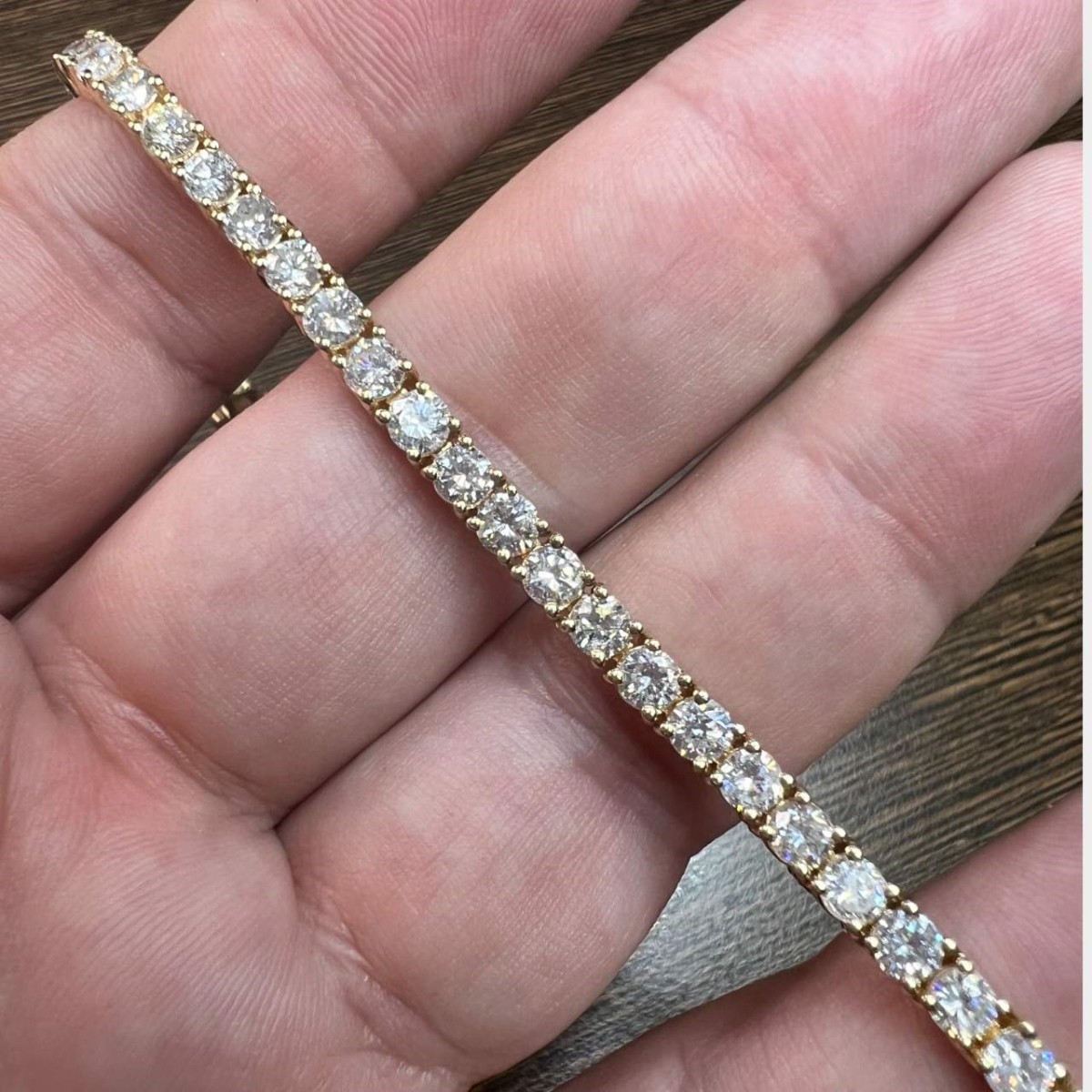 Diamond and 14K Tennis Bracelet