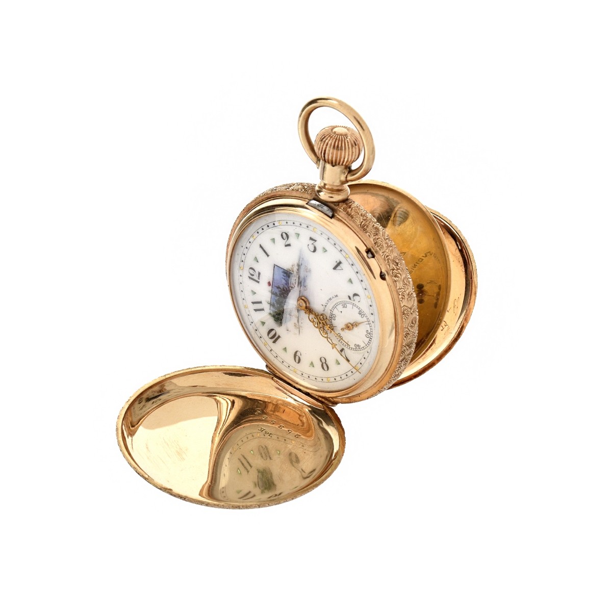 Lady Waltham 14K Pocket Watch