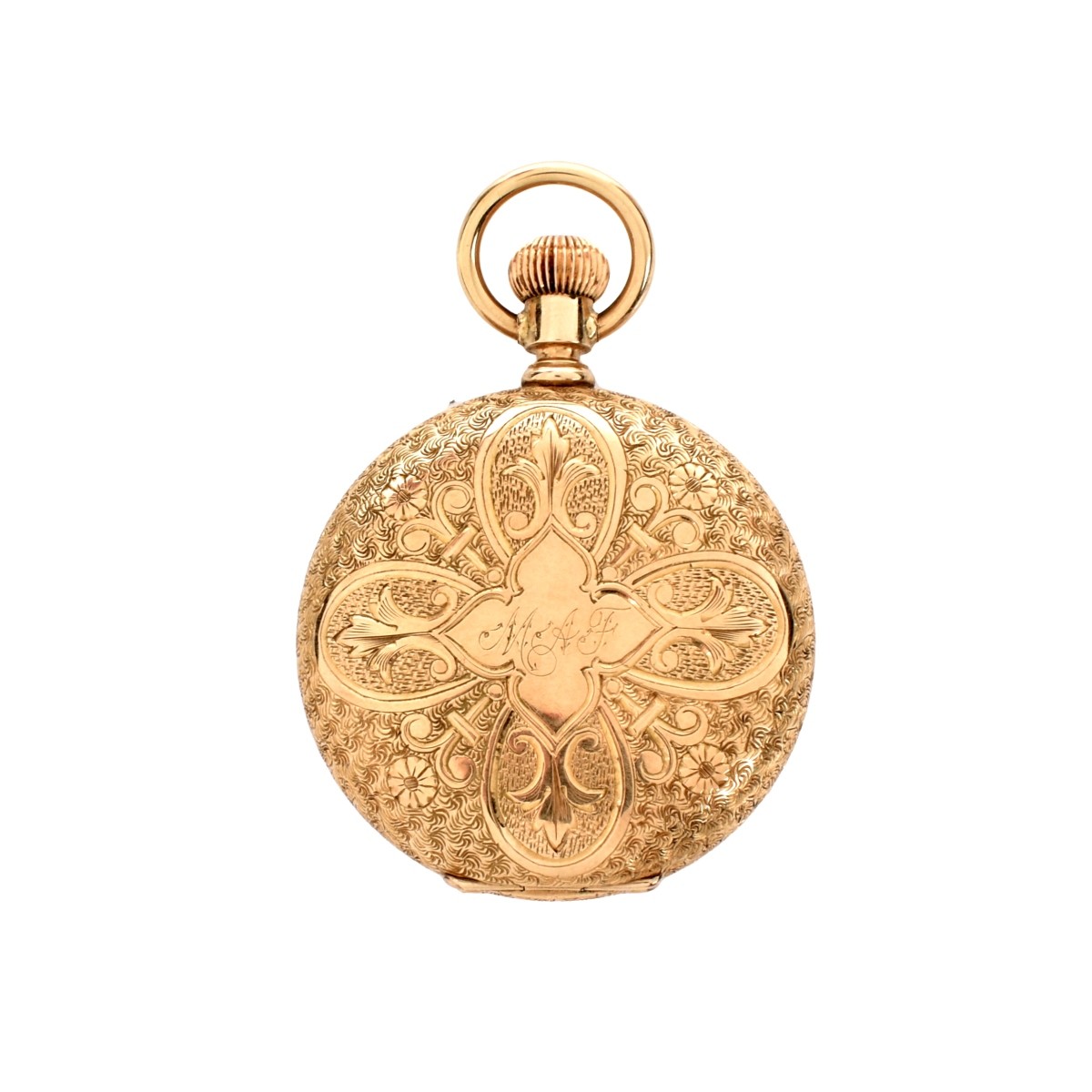 Lady Waltham 14K Pocket Watch