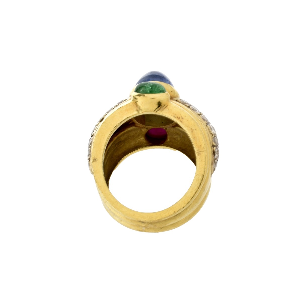 Gemstone and 18K Ring