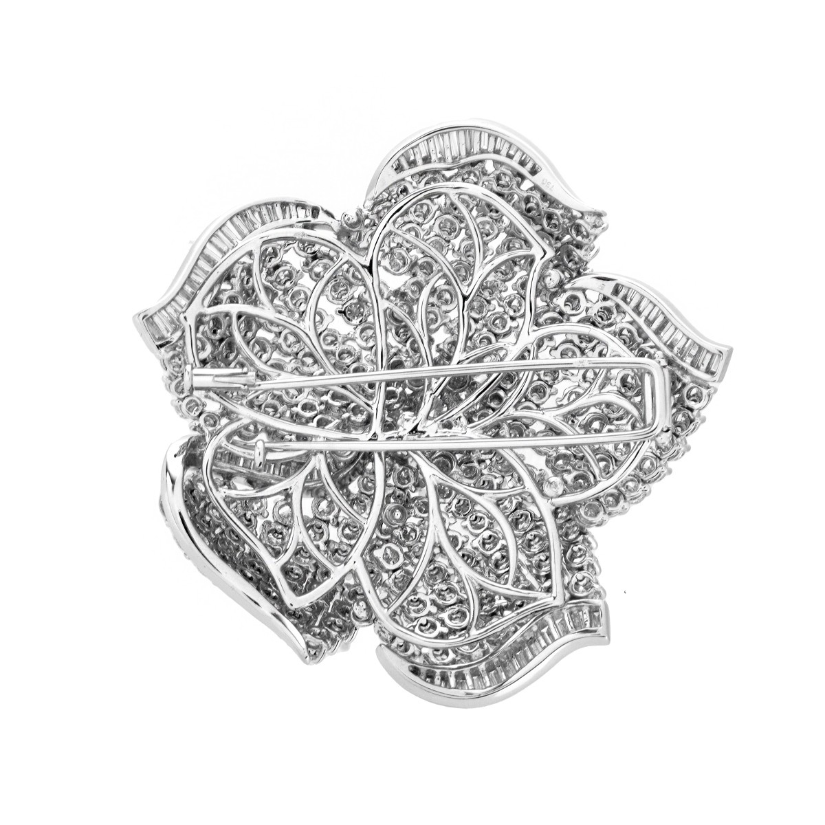 Diamond and 18K Brooch