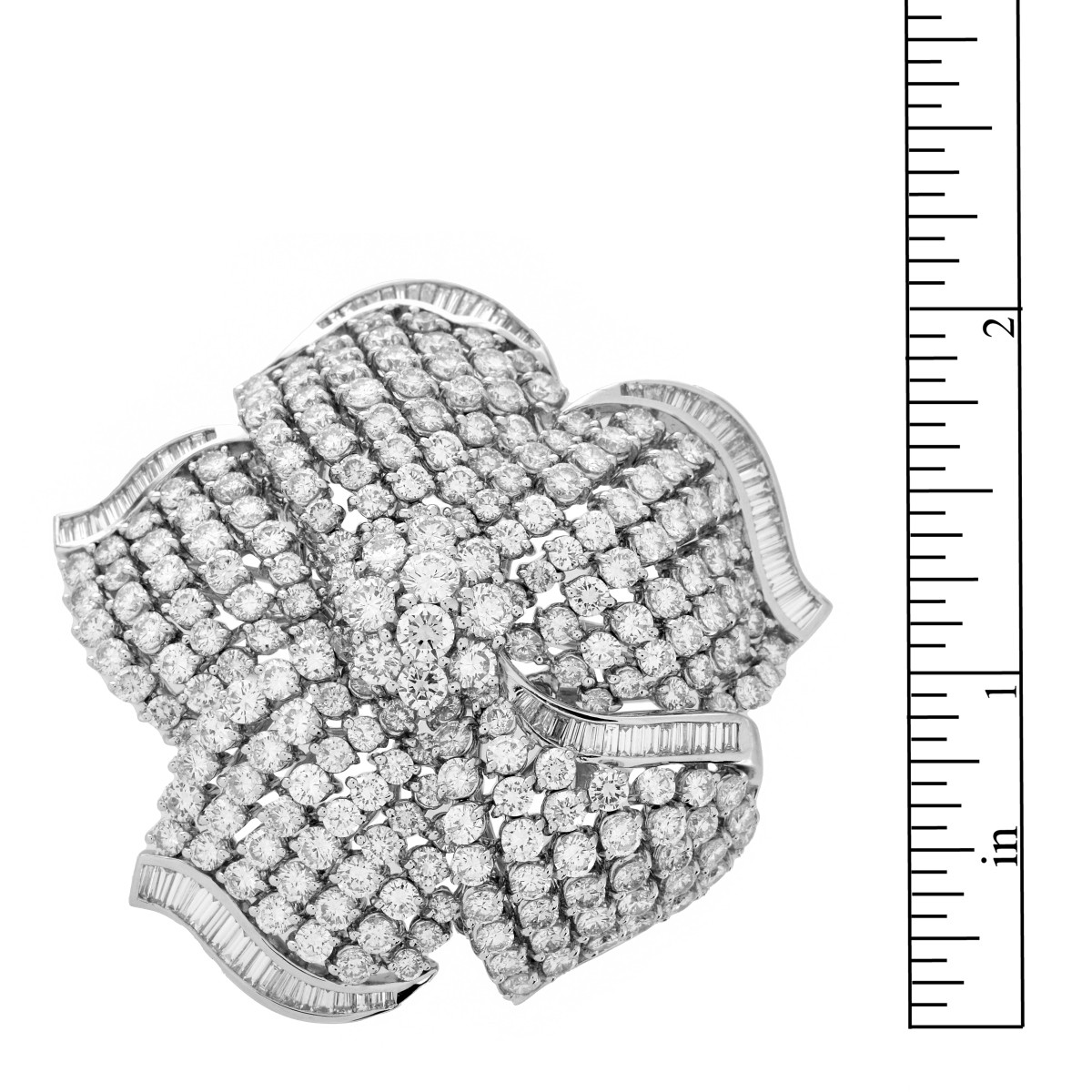 Diamond and 18K Brooch