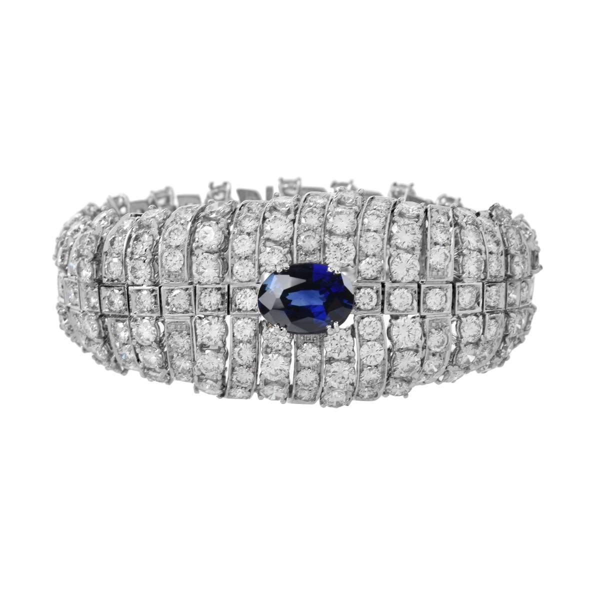 Diamond, Sapphire and 18K Bracelet