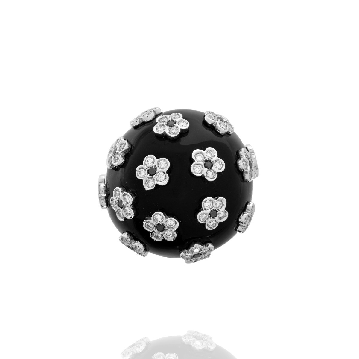 Casato Diamond, Onyx and 18K Ring