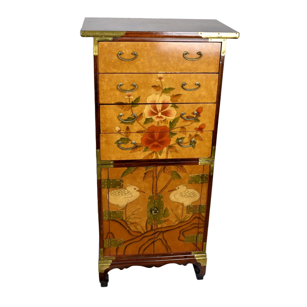 Vintage Japanese Wood Cabinet