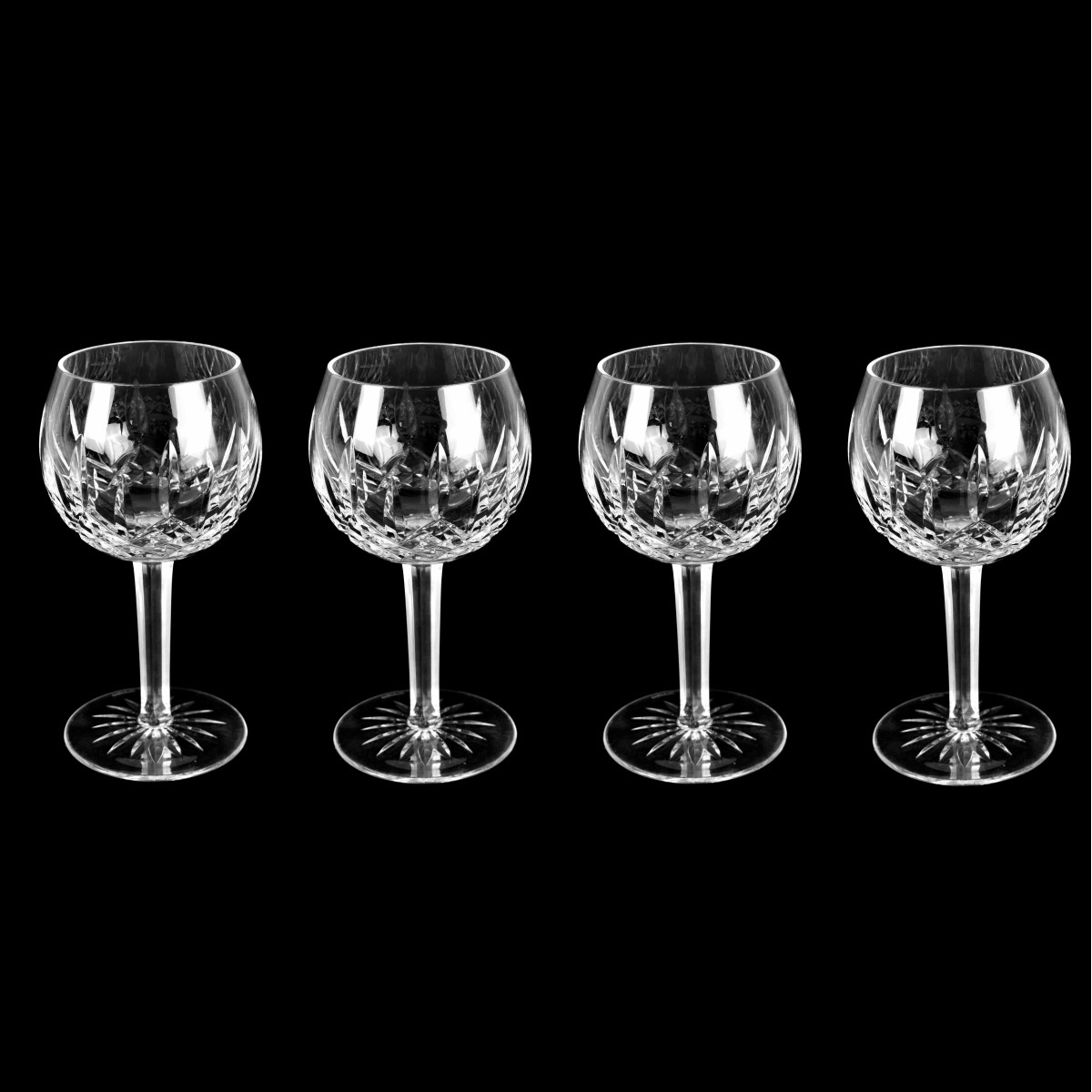 Waterford "Lismore" Balloon Wine Glasses