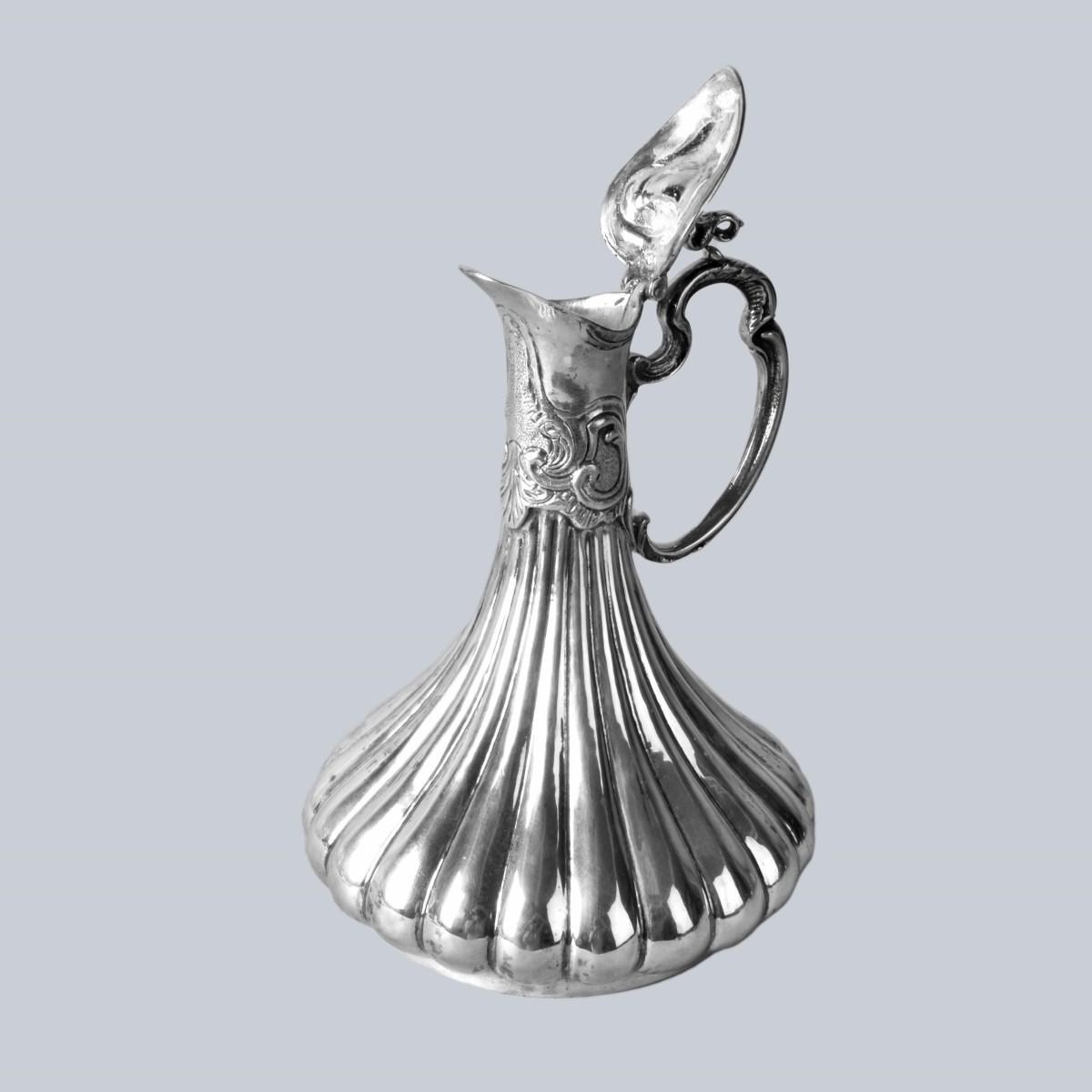 Vintage Turkish 900 Silver Ewer