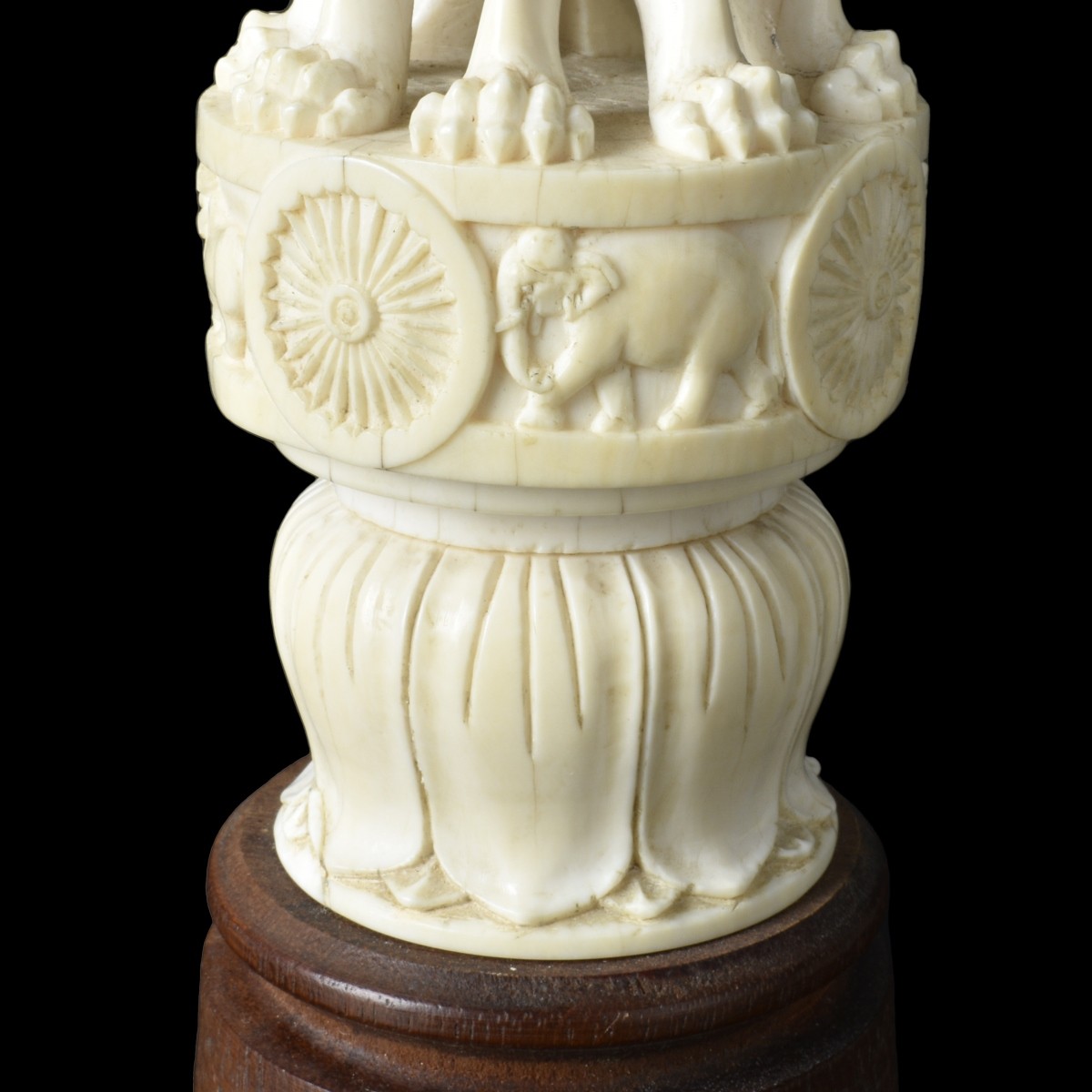 Thai "Lion of Ashoka" Figural Carving