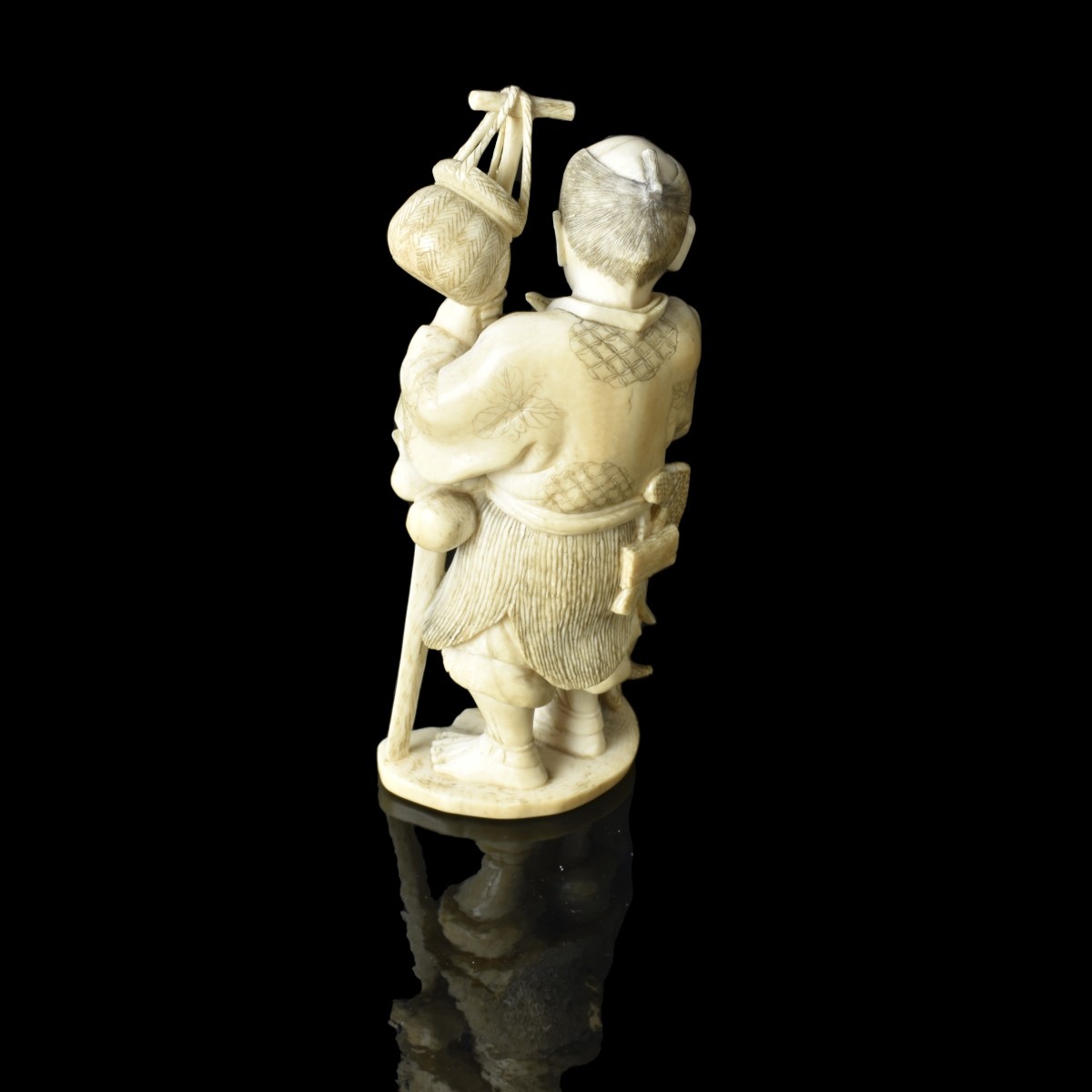 Antique Japanese Carved Figurine