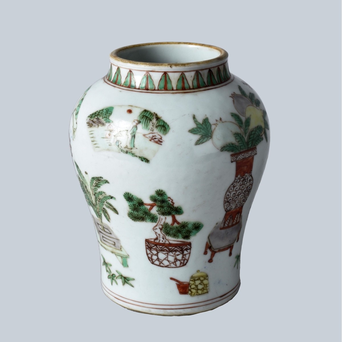 Chinese Famille Vert Porcelain Vase