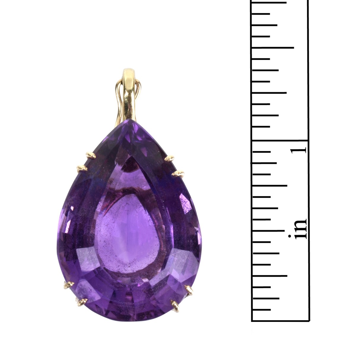 Amethyst and 14K Pendant