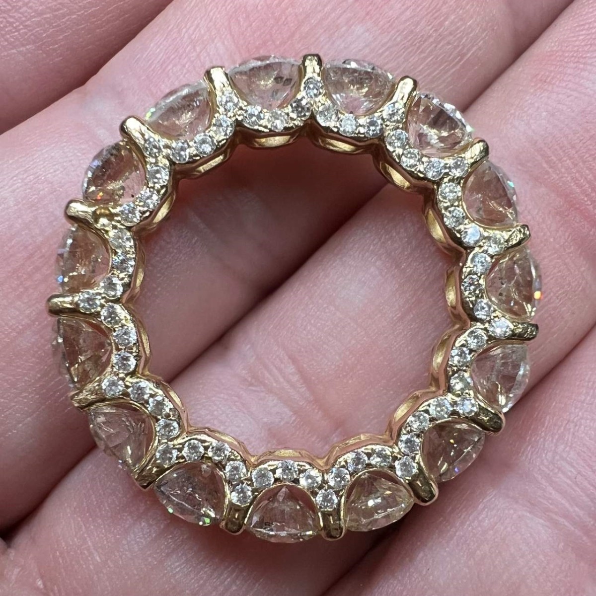 Diamond and 14K Eternity Ring
