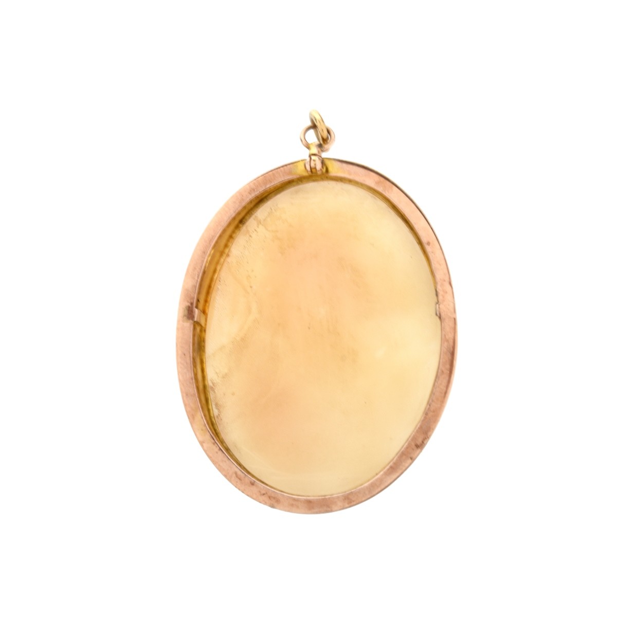 Shell and 14K Cameo Pendant