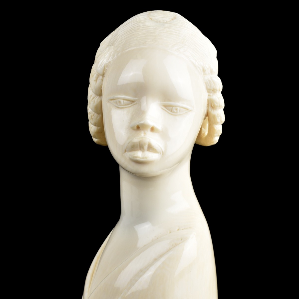 Antique African Carved Bust