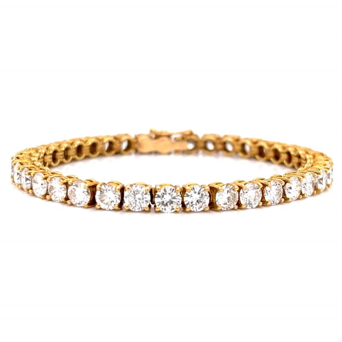 Diamond and 18K Tennis Bracelet