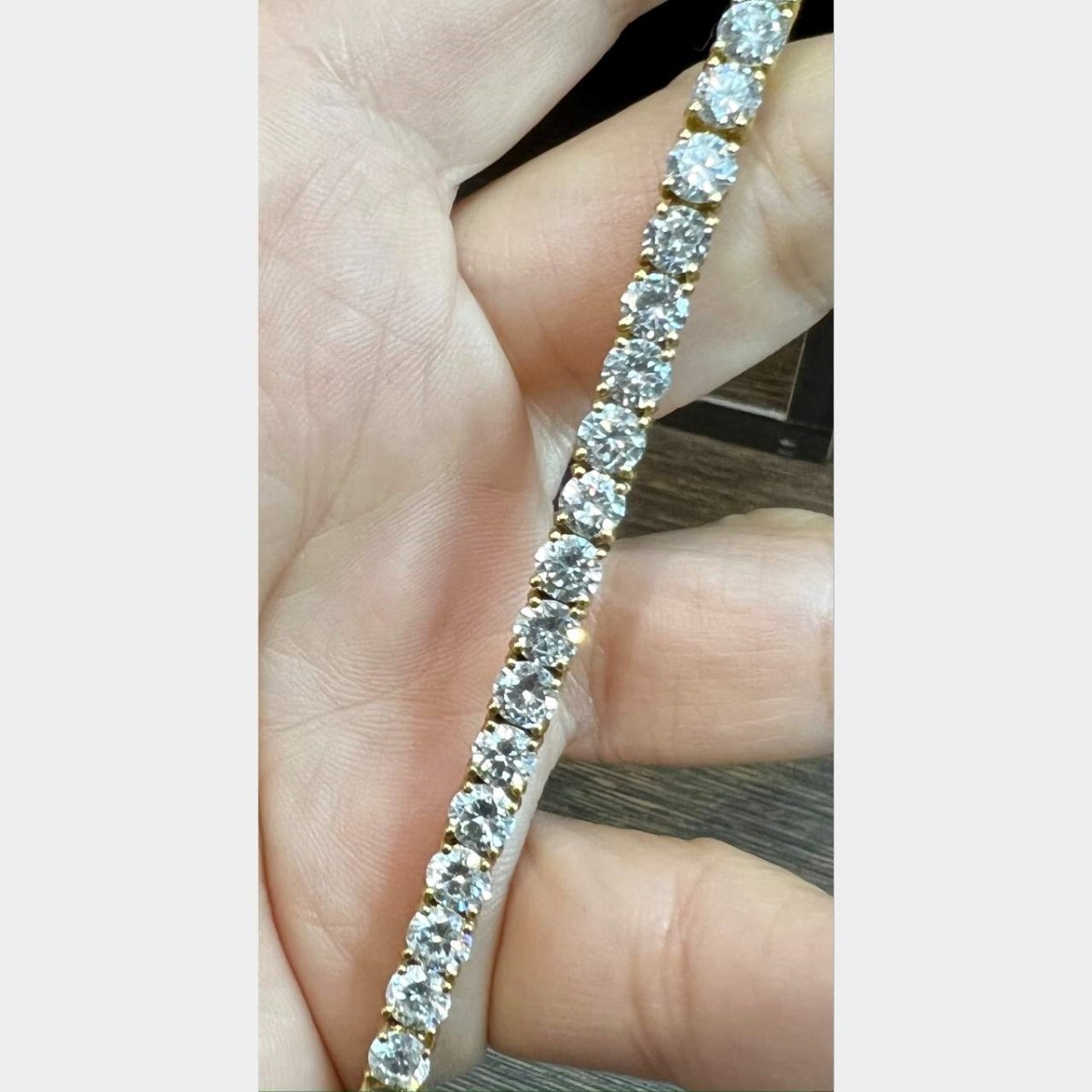 Diamond and 18K Tennis Bracelet