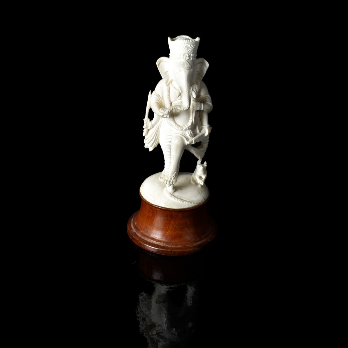 Indian Carved Ganesh Figurines