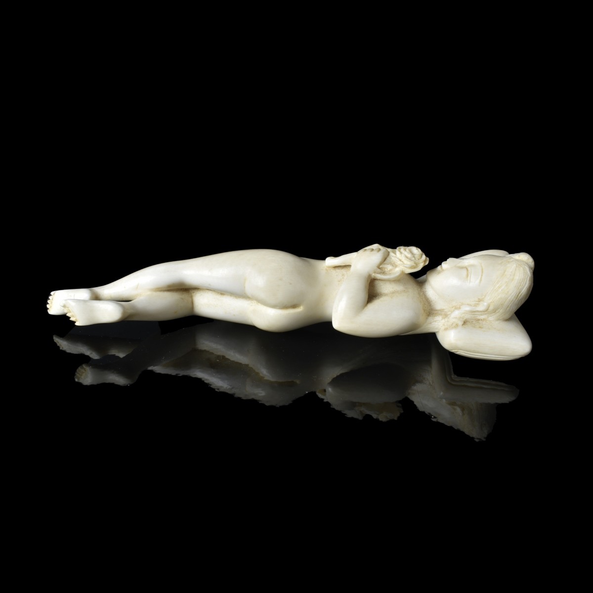 Chinese Reclining Nude Figurine