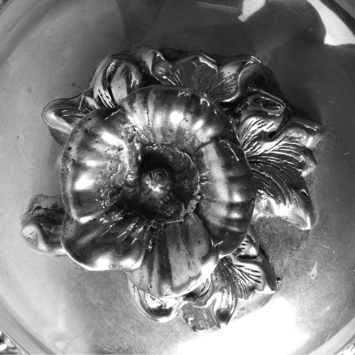 Turkish 900 Silver Covered Bowl