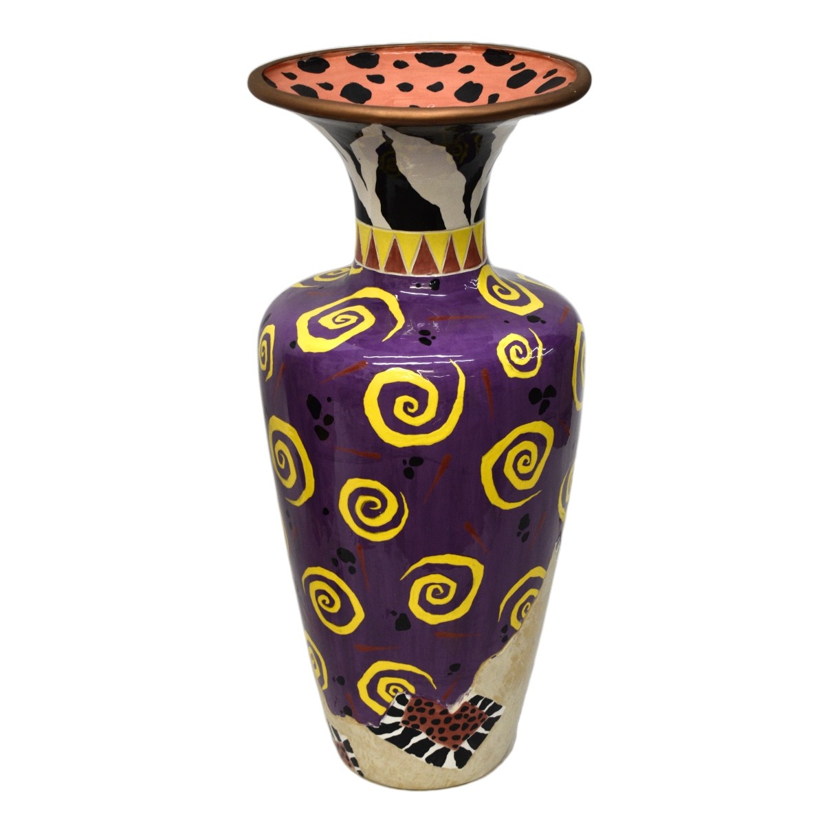 Pair of Postmodern Porcelain Vases