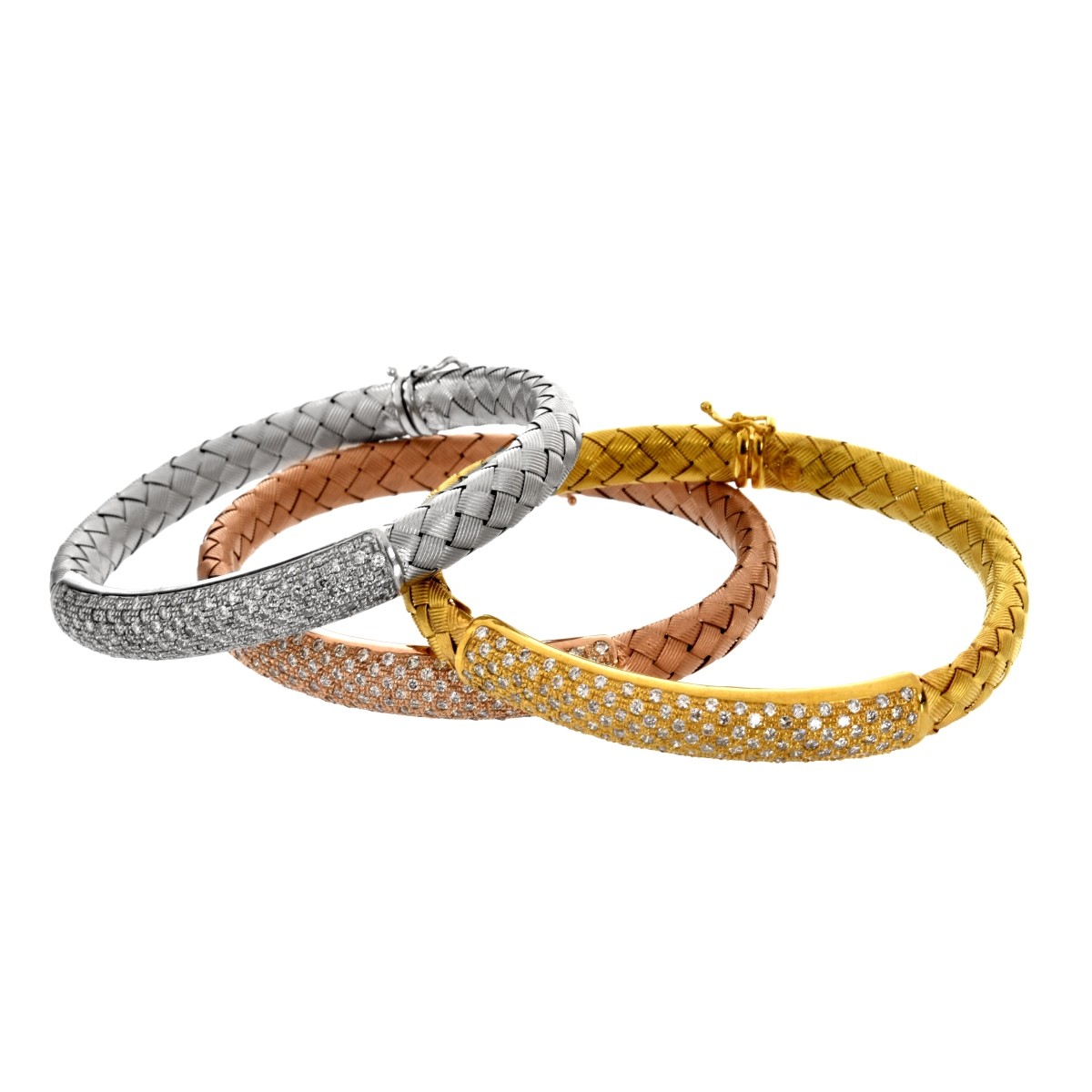 Diamond and 18K Bangles